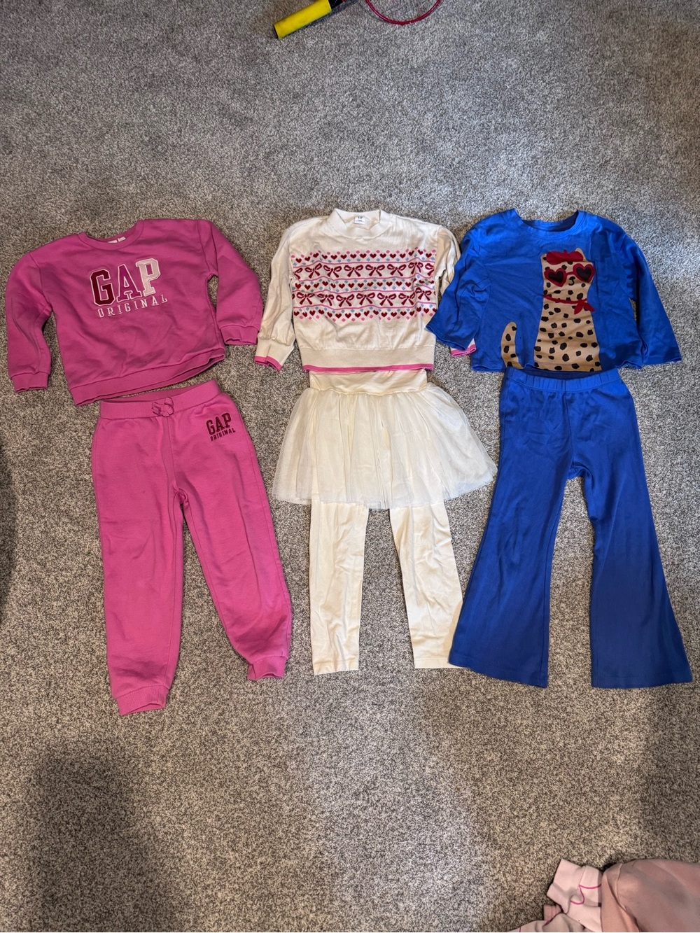 GAP Bright Pink Sweatshirt and Jogger Set